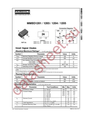 MMBD1201 datasheet  